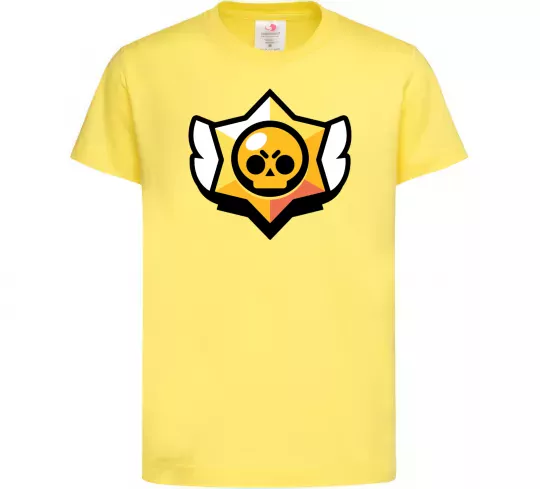 Дитяча футболка Бравл старс лого Лимонний фото