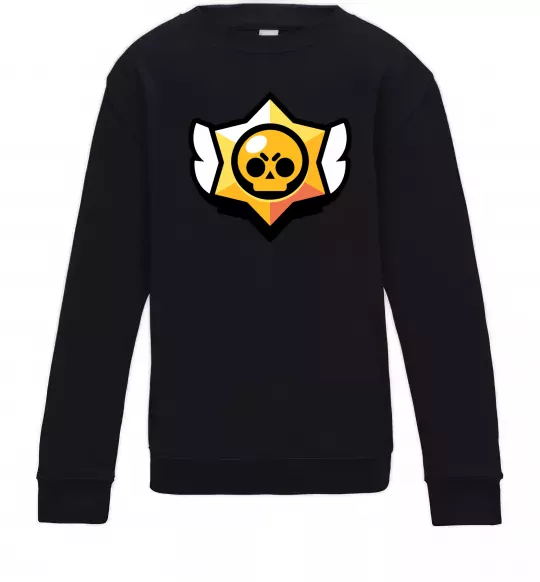 Дитячий світшот Бравл старс лого Чорний фото