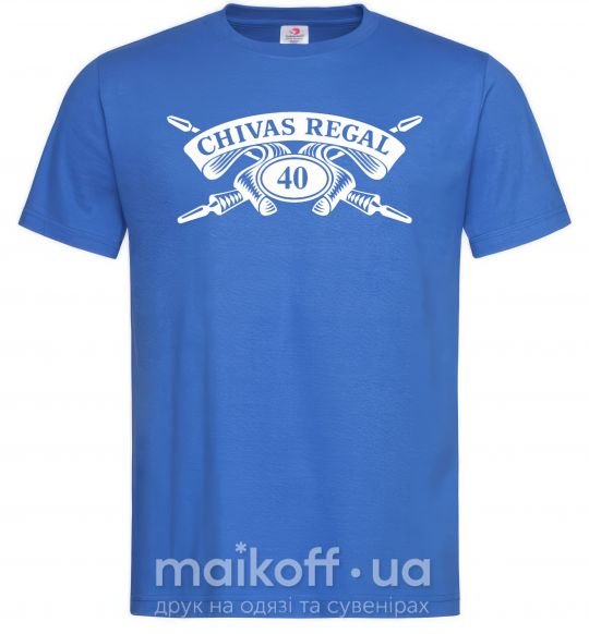Чоловіча футболка Chivas regal Яскраво-синій фото