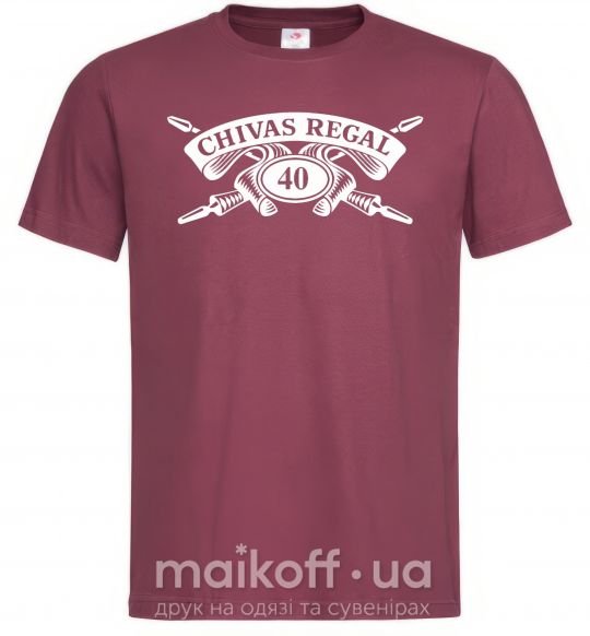 Мужская футболка Chivas regal Бордовый фото