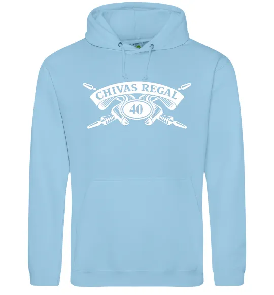 Мужская толстовка (худи) Chivas regal Голубой фото