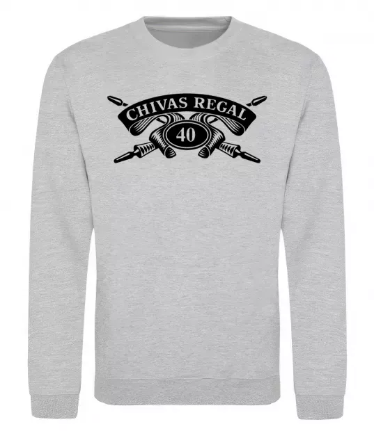 Свитшот Chivas regal Серый меланж фото
