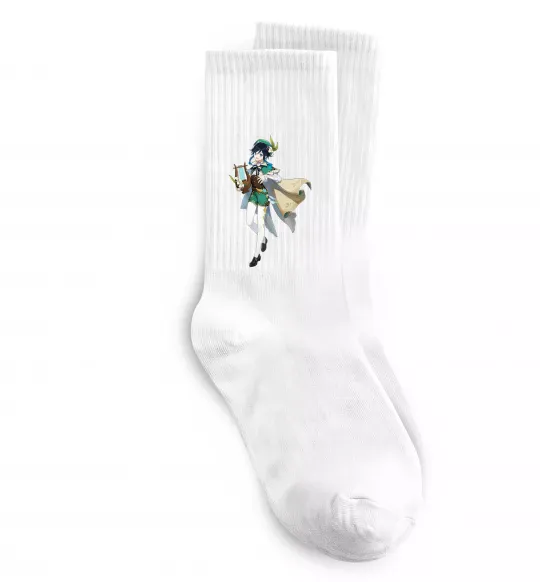 Носки Genshion impact Венти Белый фото