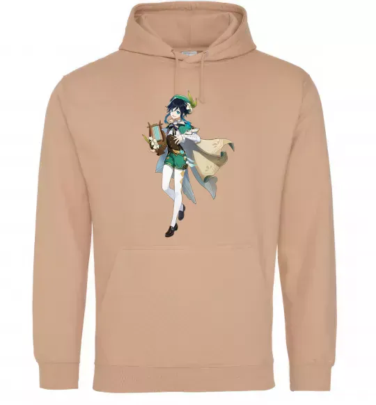 Женская толстовка (худи) Genshion impact Венти Песочный фото