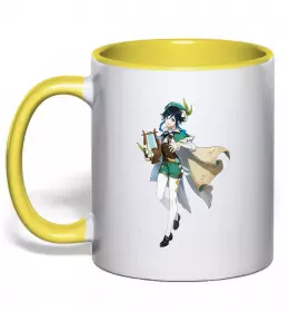 Чашка с цветной ручкой