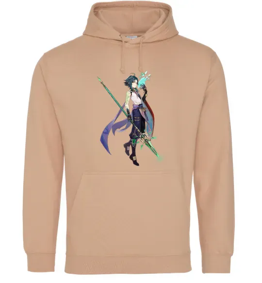 Женская толстовка (худи) Genshion impact Сяо Песочный фото