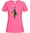 Жіноча футболка Genshion impact Чжун Ли Яскраво-рожевий Жіноча футболка Genshion impact Чжун Ли Яскраво-рожевий фото