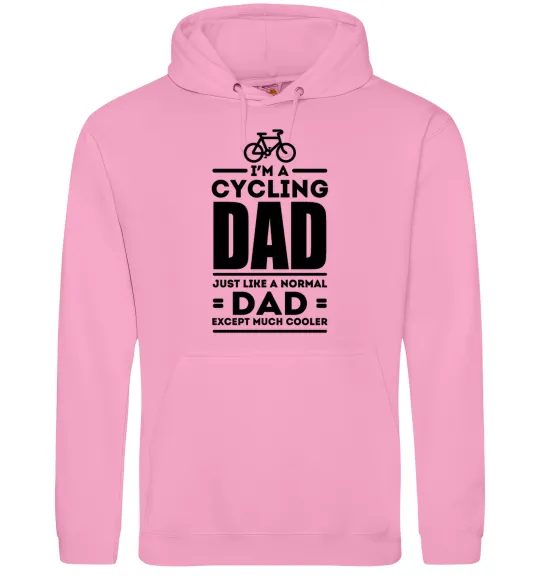 Мужская толстовка (худи) Im a cycling Dad Розовый фото