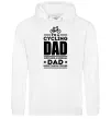 Чоловіча толстовка (худі) Im a cycling Dad Білий фото