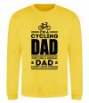 Світшот Im a cycling Dad Сонячно жовтий фото