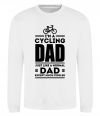 Світшот Im a cycling Dad Білий фото