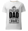 Мужская премиум футболка Im a cycling Dad Белый фото