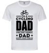 Мужская футболка Im a cycling Dad Белый фото