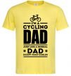 Мужская футболка Im a cycling Dad Лимонный фото