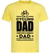 Мужская футболка Im a cycling Dad Лимонный фото