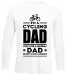 Лонгслів Im a cycling Dad Білий фото