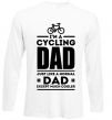 Реглан Im a cycling Dad Белый фото