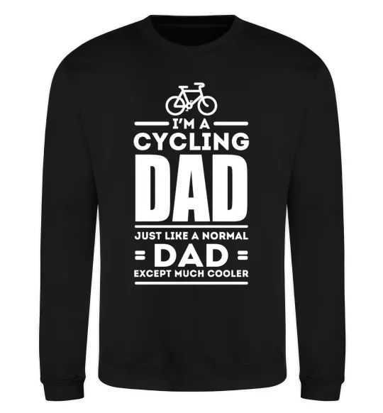 Свитшот Im a cycling Dad Черный фото