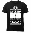 Мужская премиум футболка Im a cycling Dad Черный фото