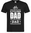 Мужская футболка Im a cycling Dad Черный фото