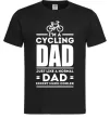 Мужская футболка Im a cycling Dad Черный фото