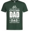 Мужская футболка Im a cycling Dad Темно-зеленый фото