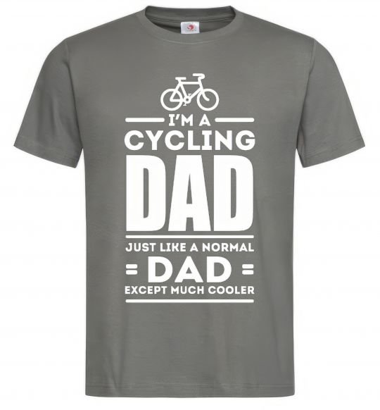 Мужская футболка Im a cycling Dad Графит фото