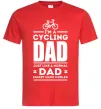 Мужская футболка Im a cycling Dad Красный фото