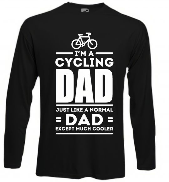 Лонгслів Im a cycling Dad Чорний фото