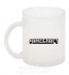 Чашка стеклянная Minecraft logo 3d Фроузен фото