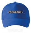 Кепка Minecraft logo 3d Ярко-синий фото