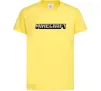 Дитяча футболка Minecraft logo 3d Лимонний фото