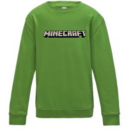 Дитячий світшот Minecraft logo 3d