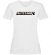 Жіноча футболка Minecraft logo 3d Білий фото