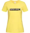Женская футболка Minecraft logo 3d Лимонный Женская футболка Minecraft logo 3d Лимонный фото