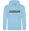 Чоловіча толстовка (худі) Minecraft logo 3d Блакитний фото
