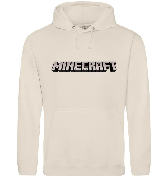 Мужская толстовка (худи) Minecraft logo 3d Таш фото
