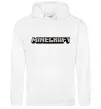 Женская толстовка (худи) Minecraft logo 3d Белый фото