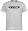Чоловіча футболка Minecraft logo 3d Сірий фото