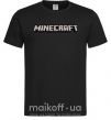 Мужская футболка Minecraft logo 3d Черный фото