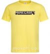 Мужская футболка Minecraft logo 3d Лимонный фото