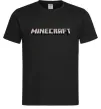 Чоловіча футболка Minecraft logo 3d Чорний фото