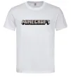 Чоловіча футболка Minecraft logo 3d Білий фото