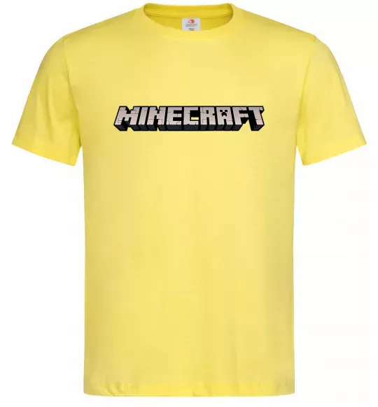 Чоловіча футболка Minecraft logo 3d Лимонний фото