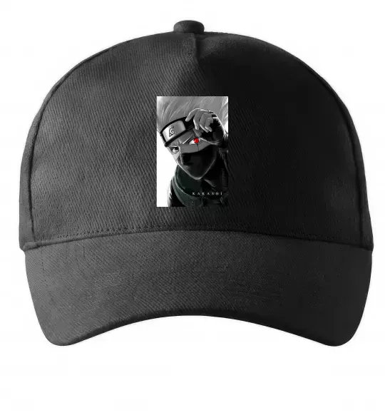 Кепка Naruto Kakashi чб Чорний фото