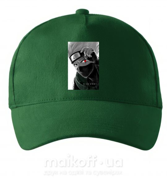 Кепка Naruto Kakashi чб Темно-зеленый фото