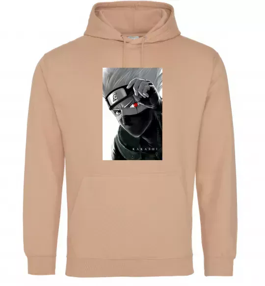 Жіноча толстовка (худі) Naruto Kakashi чб Пісочний фото