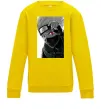 Детский Свитшот Naruto Kakashi чб Солнечно желтый Детский Свитшот Naruto Kakashi чб Солнечно желтый фото
