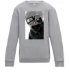 Детский Свитшот Naruto Kakashi чб Серый меланж Детский Свитшот Naruto Kakashi чб Серый меланж фото