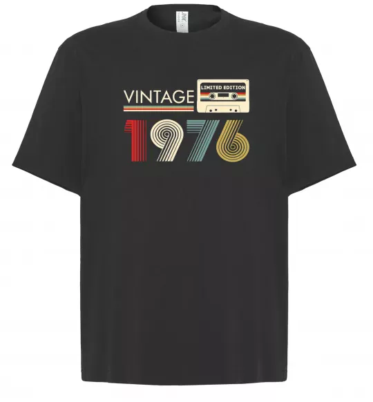 Футболка Оверсайз Vintage limited edition Чорний фото